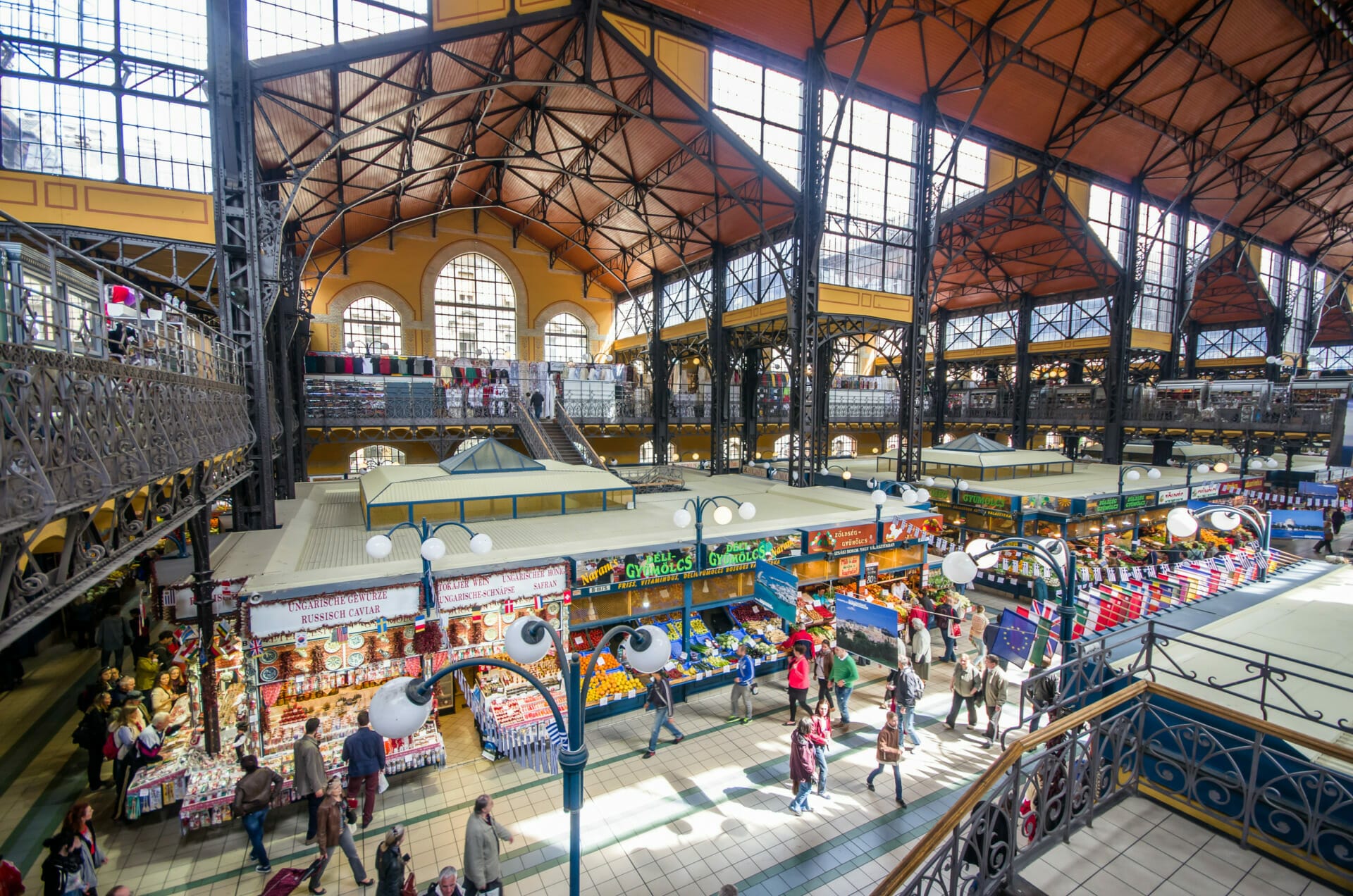 Great Market Hall in Budapest, Hungary