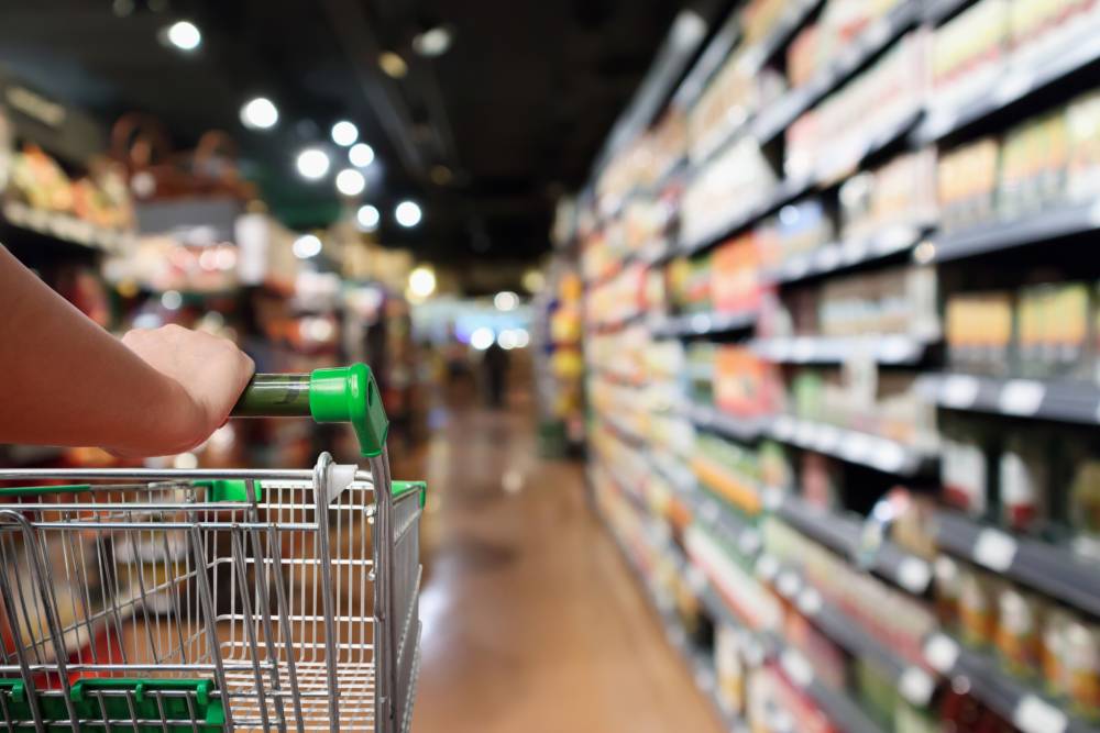 Electronic Shelf Labels (ESL) shopping supermarket