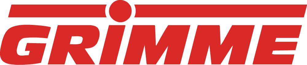 A red logo with the text "GRIMME" in bold capital letters, featuring a horizontal line with a central dot above the text, reminiscent of the vibrant energy expected at Spryker EXCITE 2024.