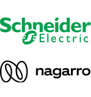 Logo of Schneider Electric, featuring the company name in green with a stylized "E" and "Electric" written below "Schneider". As seen at Spryker EXCITE 2024.