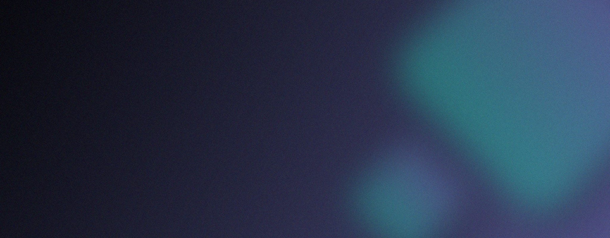 Abstract image featuring a dark, gradient background with teal and light blue blurred shapes on the right side.